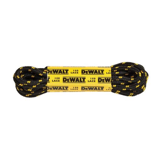 Picture of DeWalt Black/Yellow 150 cm Boot Laces (60 Pairs)