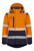Picture of Hi-Vis Ladies Winter Jacket - Orange/Navy