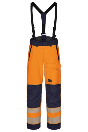 Picture of Hi-Vis Safety Shell Trousers - Orange/Navy