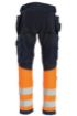 Picture of Hi-Vis Ladies Craftsman Stretch Trousers - Orange/Navy