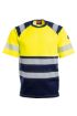 Picture of Hi-Vis Safety T-shirt - Yellow/Navy