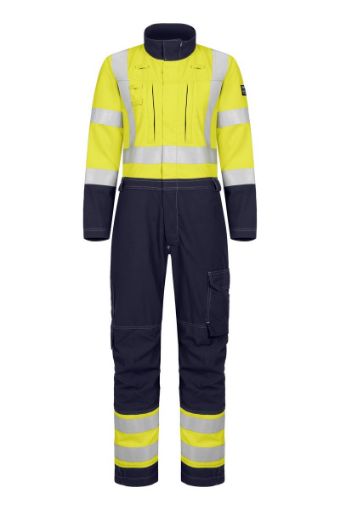 Picture of Flame Resistant Ladies Coverall - Yellow/Navy