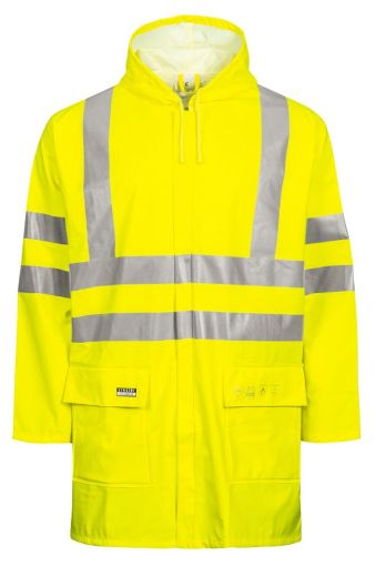 Picture of Flame Retardant Hi-Vis Rain Jacket - Yellow