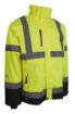 Picture of Breathable Hi-Vis Rain Jacket - Yellow/Navy
