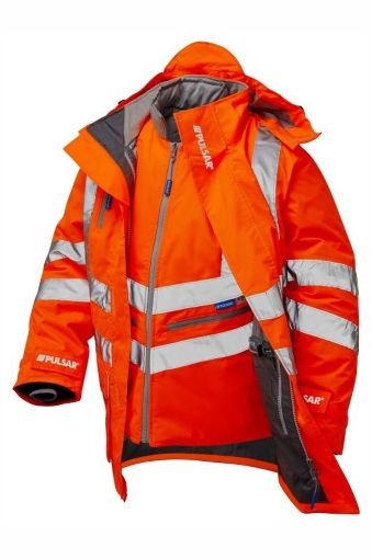 Picture of PULSAR Rail Spec 7-in-1 Storm Coat-Orange