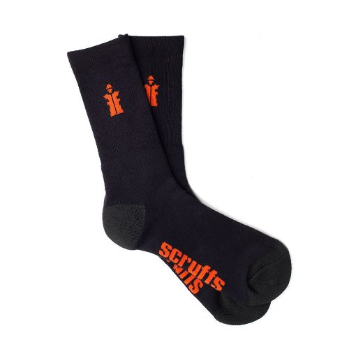 Picture of Scruffs Worker Socks Black - 3pk