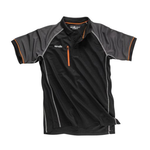 Picture of Scruffs Trade Active Polo - Black