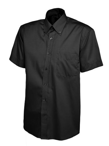 Picture of Uneek Mens Pinpoint Oxford Half Sleeve Shirt - UC702