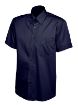 Picture of Uneek Mens Pinpoint Oxford Half Sleeve Shirt - UC702