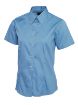 Picture of Uneek Ladies Pinpoint Oxford Half Sleeve Shirt - UC704