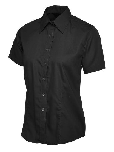Picture of Uneek Ladies Poplin Half Sleeve Shirt - UC712