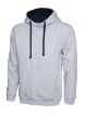 Picture of Uneek Contrast Hooded Sweatshirt - UC507